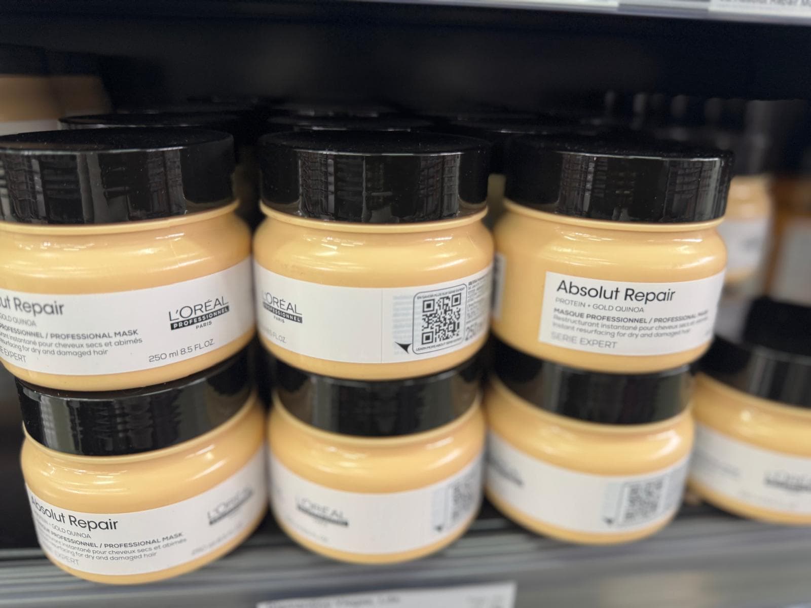 L'Oreal Absolut Repair professional hair mask jars